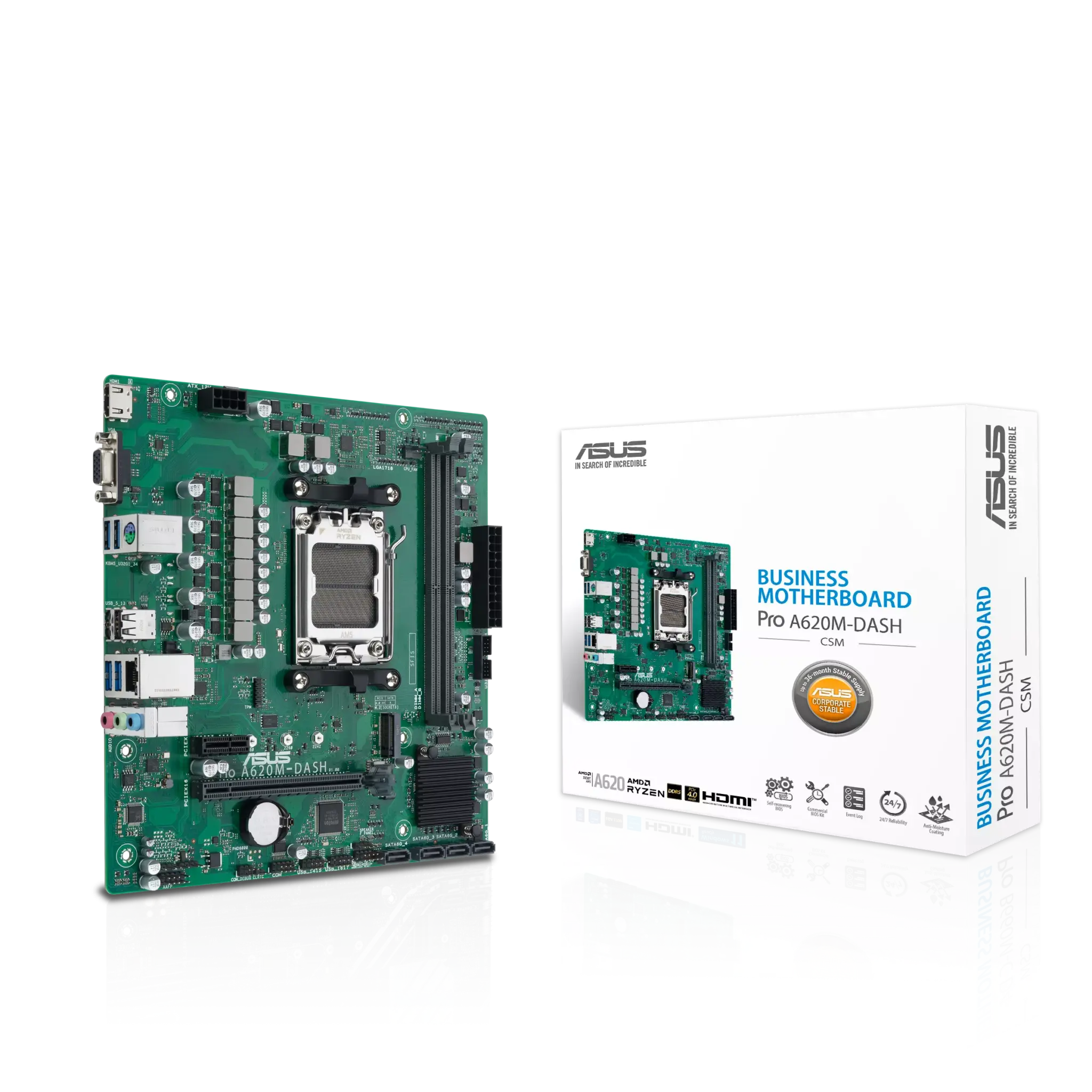 Placa Base ASUS PRO A620M-DASH-CSM - Hardware y Componentes Gaming