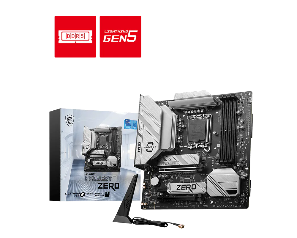 Placa Base MSI B760M PROJECT ZERO - Hardware y Componentes Gaming