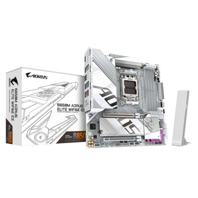Placa Base GIGABYTE B850M AORUS ELITE WIFI6E ICE - Hardware y Componentes Gaming