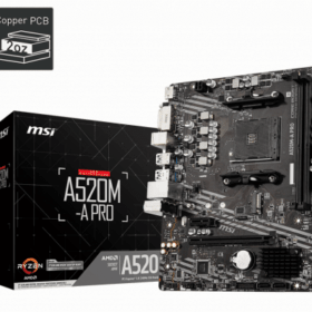 Placa Base MSI A520M-A PRO - Hardware y Componentes Gaming