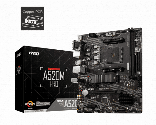 Placa Base MSI A520M PRO - Hardware y Componentes Gaming