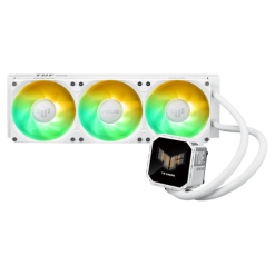 Alternative view of ASUS TUF Gaming LC III 360 ARGB LCD White Edition Carcasa del ordenador Sistema de refrigeración líquida todo en uno 12 cm Blanco