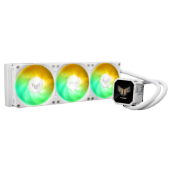 ASUS TUF Gaming LC III 360 ARGB LCD White Edition Carcasa del ordenador Sistema de refrigeración líquida todo en uno 12 cm Blanco