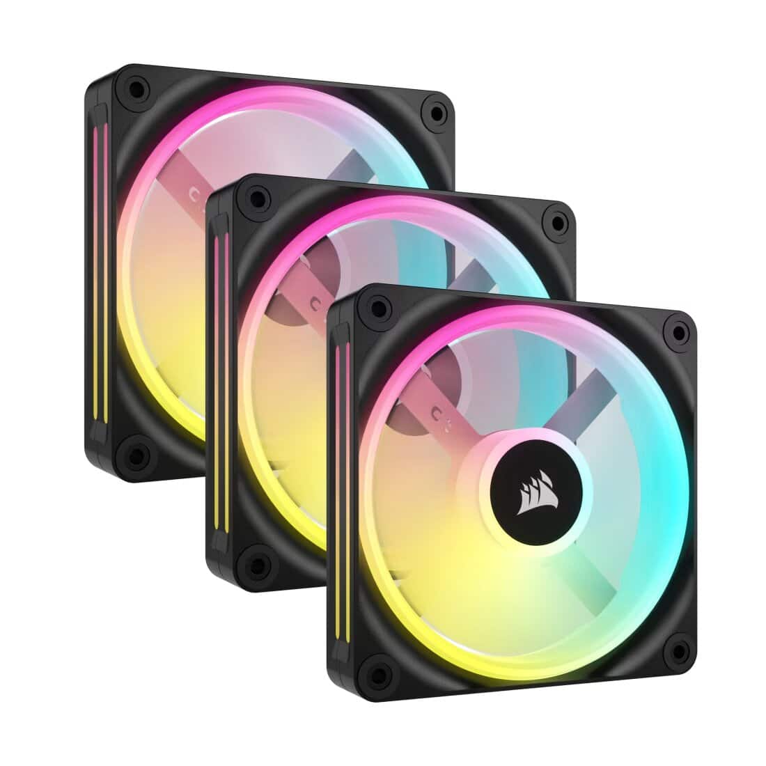 Ventilador Caja Corsair iCUE LINK QX120 RGB Starter Kit | PWM 120mm Pack x3 Negro - Hardware y Componentes Gaming