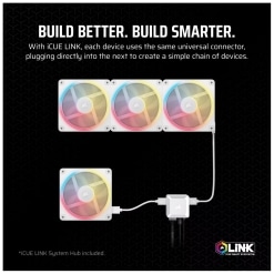 Corsair iCUE LINK LX120-R RGB Carcasa del ordenador Ventilador 12 cm Blanco 3 pieza(s) - Hardware y Componentes Gaming