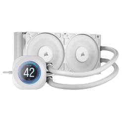 Corsair Nautilus 240 RS LCD Procesador Sistema de refrigeración líquida todo en uno 12 cm Blanco 1 pieza(s)