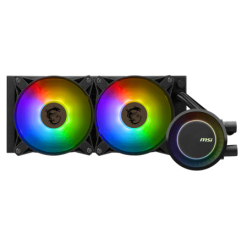 MSI MAG CORELIQUID E240 sistema de refrigeración para ordenador Placa base, Procesador Kit de refrigeración líquida 12 cm Negro
