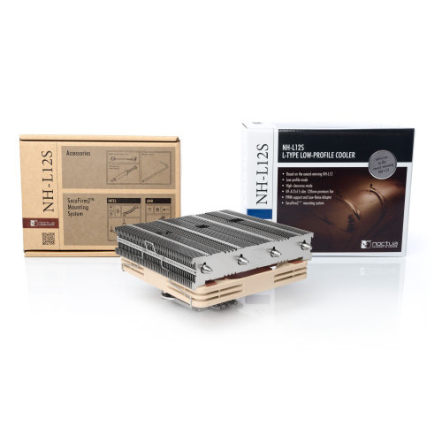 NOCTUA COOLER CPU NH-L12S BAJO PERFIL MULTISOCKET, 4 HEATPIPESR, 1X NF-A12X15 120MM FAN PWM - Imagen 3