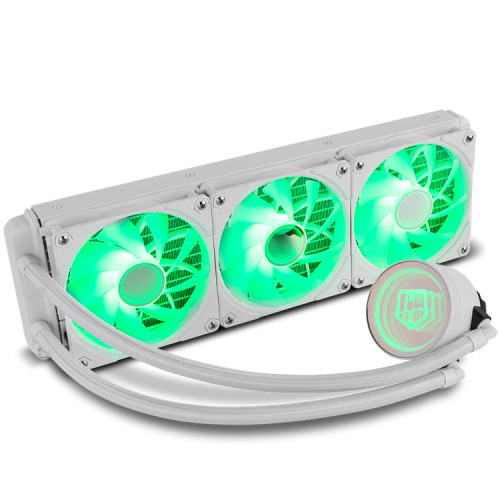 NOX NXHUMMERM360ARGBW sistema de refrigeración para ordenador Procesador Sistema de refrigeración líquida todo en uno 12 cm Blanco 1 pieza(s) - Imagen 3