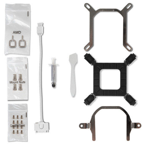 NOX NXHUMMERM360ARGBW sistema de refrigeración para ordenador Procesador Sistema de refrigeración líquida todo en uno 12 cm Blanco 1 pieza(s) - Imagen 8