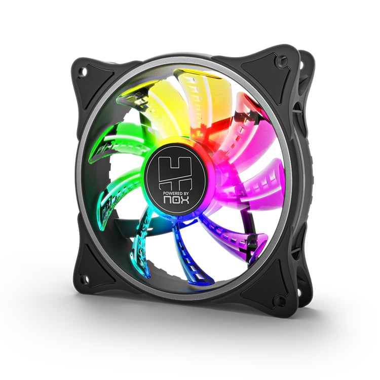 Ventilador Caja NOX Hummer A-Fan ARGB INNER GLOW FAN | 120mm Negro - Hardware y Componentes Gaming
