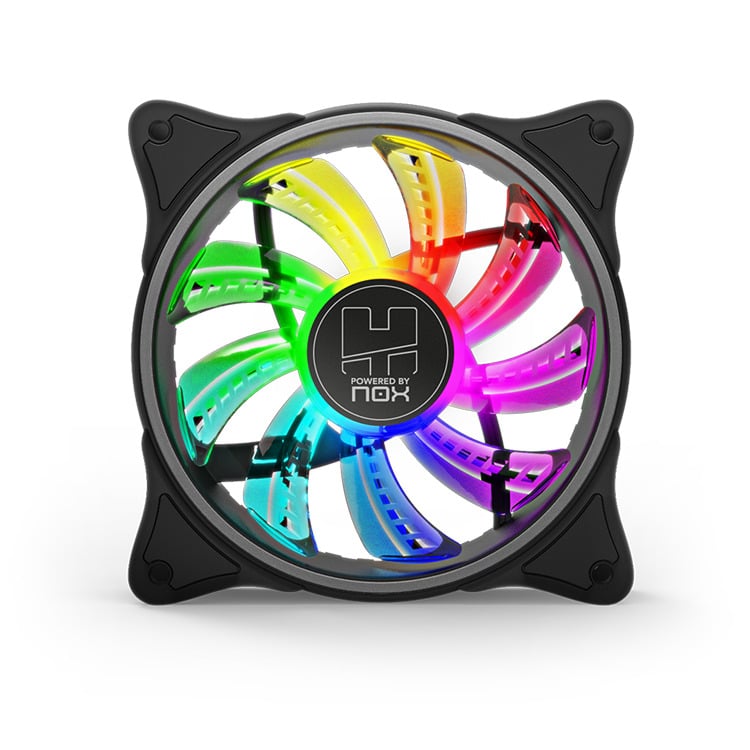 Ventilador Caja NOX Hummer A-Fan ARGB INNER GLOW FAN | 120mm Negro - Hardware y Componentes Gaming