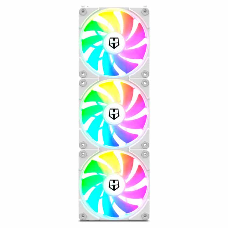 Ventilador Caja NOX Hummer EASY LINK WHITE PACK | PWM ARGB 3x120mm Blanco - Hardware y Componentes Gaming