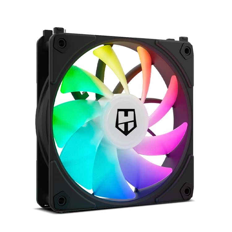 Ventilador Caja NOX Hummer EASY LINK BLACK | PWM ARGB 120mm Negro - Hardware y Componentes Gaming