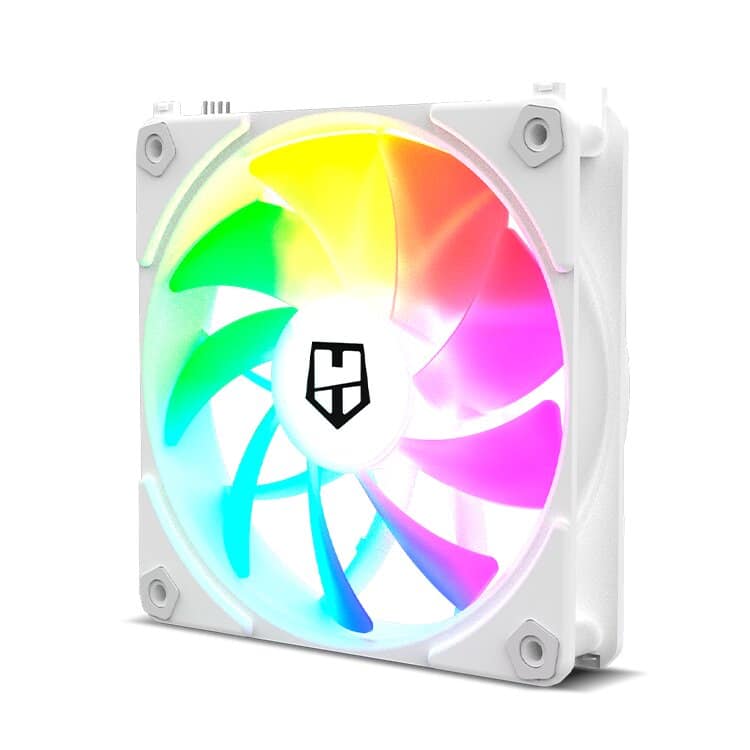 Ventilador Caja NOX Hummer EASY LINK WHITE | PWM ARGB 120mm Blanco - Hardware y Componentes Gaming