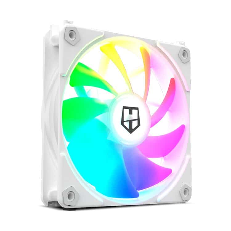 Ventilador Caja NOX Hummer EASY LINK WHITE | PWM ARGB 120mm Blanco - Hardware y Componentes Gaming