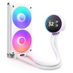 Alternative view of NZXT Kraken Elite 240 RGB Procesador Sistema de refrigeración líquida todo en uno 12 cm Blanco 1 pieza(s)
