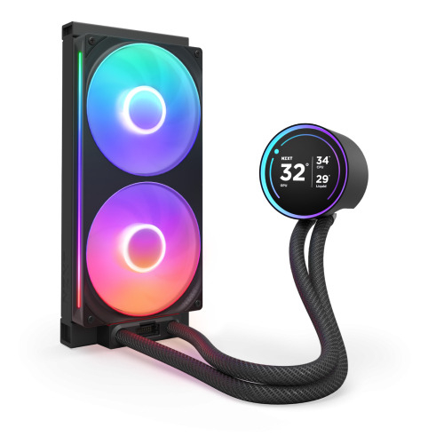 NZXT Kraken Elite 280 RGB Procesador Sistema de refrigeración líquida todo en uno 14 cm Negro 1 pieza(s) - Imagen 2