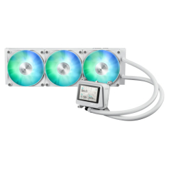 Alternative view of SISTEMA DE REFRIGERACION LIQUIDA ASUS PARA CPU MAX GAMING LC 360 ARGB LCD WHITE (WHITE BOX)