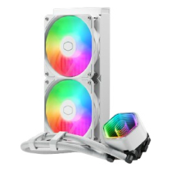 VENTILADOR CPU COOLER MASTER REFRIGERACION LIQUIDA MASTERLIQUID 240 CORE II BLANCO (MLW-D24M-A18PA-RW)