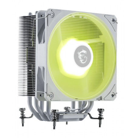 VENTILADOR CPU MSI MAG COREFROZR AA13 WHITE (AIRE),LGA 1700/1851,AM5/AM4120X120X25,2100RPM,30.11DBA,ARGB GEN1,CYCLOBLADRE DESIGN