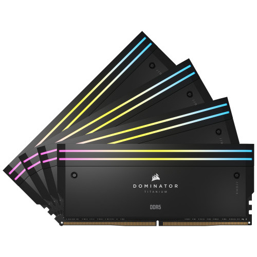 Corsair Dominator Titanium RGB Black XMP Memoria RAM DIMM 64GB Kit 4x16GB DDR5 6400MHz CL32 - Hardware y Componentes Gaming