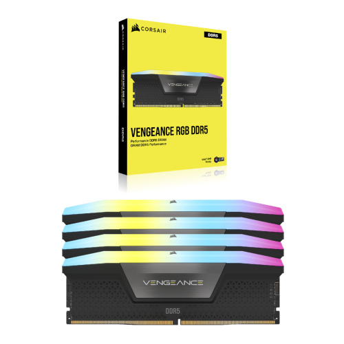Corsair Vengance RGB Black Memoria RAM DIMM 192GB Kit 4x48GB DDR5 5200MHz CL38 - Hardware y Componentes Gaming