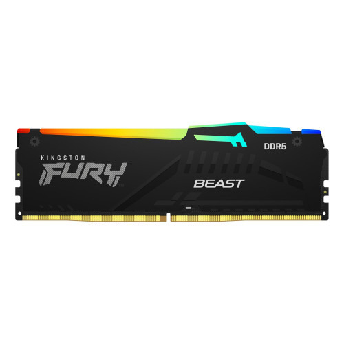 Kingston FURY Beast RGB Black XMP Memoria RAM DIMM 16GB DDR5 5600MHz CL40 - Hardware y Componentes Gaming