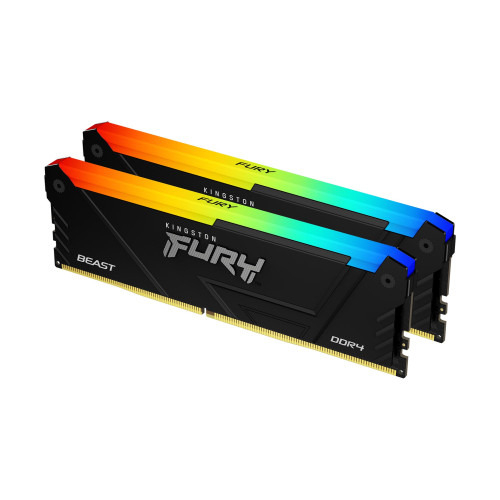 Kingston FURY Beast RGB Black XMP Memoria RAM DIMM 32GB Kit 2x16GB DDR4 3200MHz CL16 - Hardware y Componentes Gaming