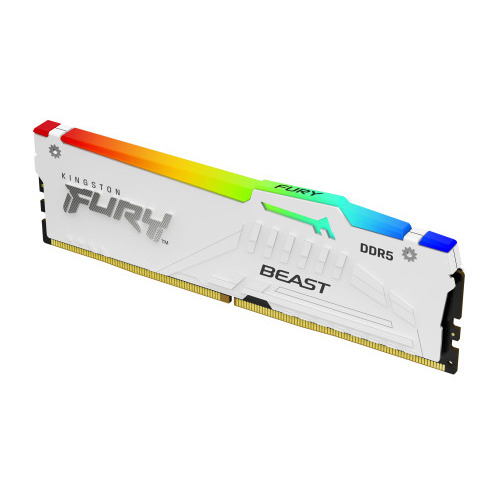 Kingston FURY Beast RGB White XMP Memoria RAM DIMM 16GB DDR5 6000MHz CL30 - Hardware y Componentes Gaming