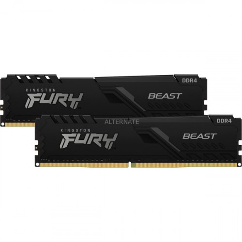 Kingston FURY Beast Black XMP Memoria RAM DIMM 64GB Kit 2x32GB DDR4 3200MHz CL16 - Hardware y Componentes Gaming
